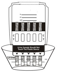 Essai rapide multi 0 d'échantillon d'urine de panneau de Dipcard de kits d'examen de diagnostic de la CE DOA de FDA