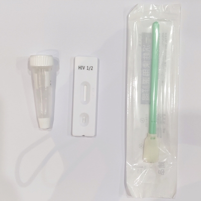 HIV 1/2 AIDS Rapid Test Kit Near Gingival Oral Fluid For Human Immunodeficiency Virus