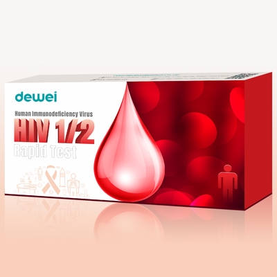 HIV 1/2 AIDS Rapid Test Kit Near Gingival Oral Fluid For Human Immunodeficiency Virus