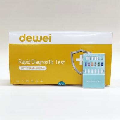 CE ISO Multi Drug Dipstick Panel AMP MET THC MOP BZO OPI 6-MAM Urine Test