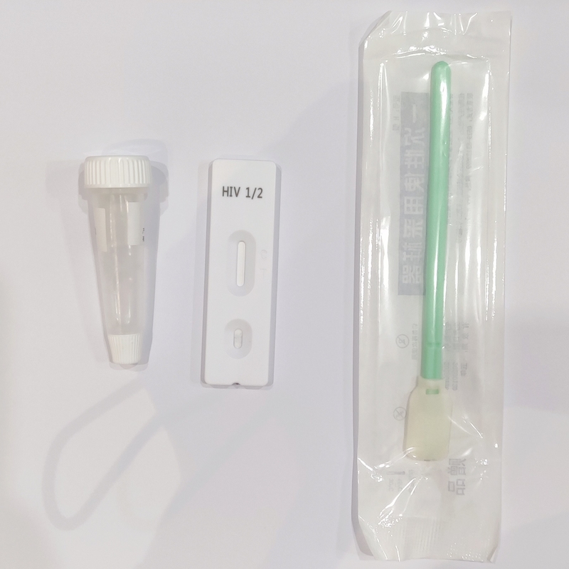 HIV 1/2 AIDS Rapid Test Kit Near Gingival Oral Fluid For Human Immunodeficiency Virus